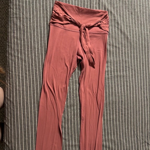 Lululemon Leggings with a cute tie up - Picture 1 of 3